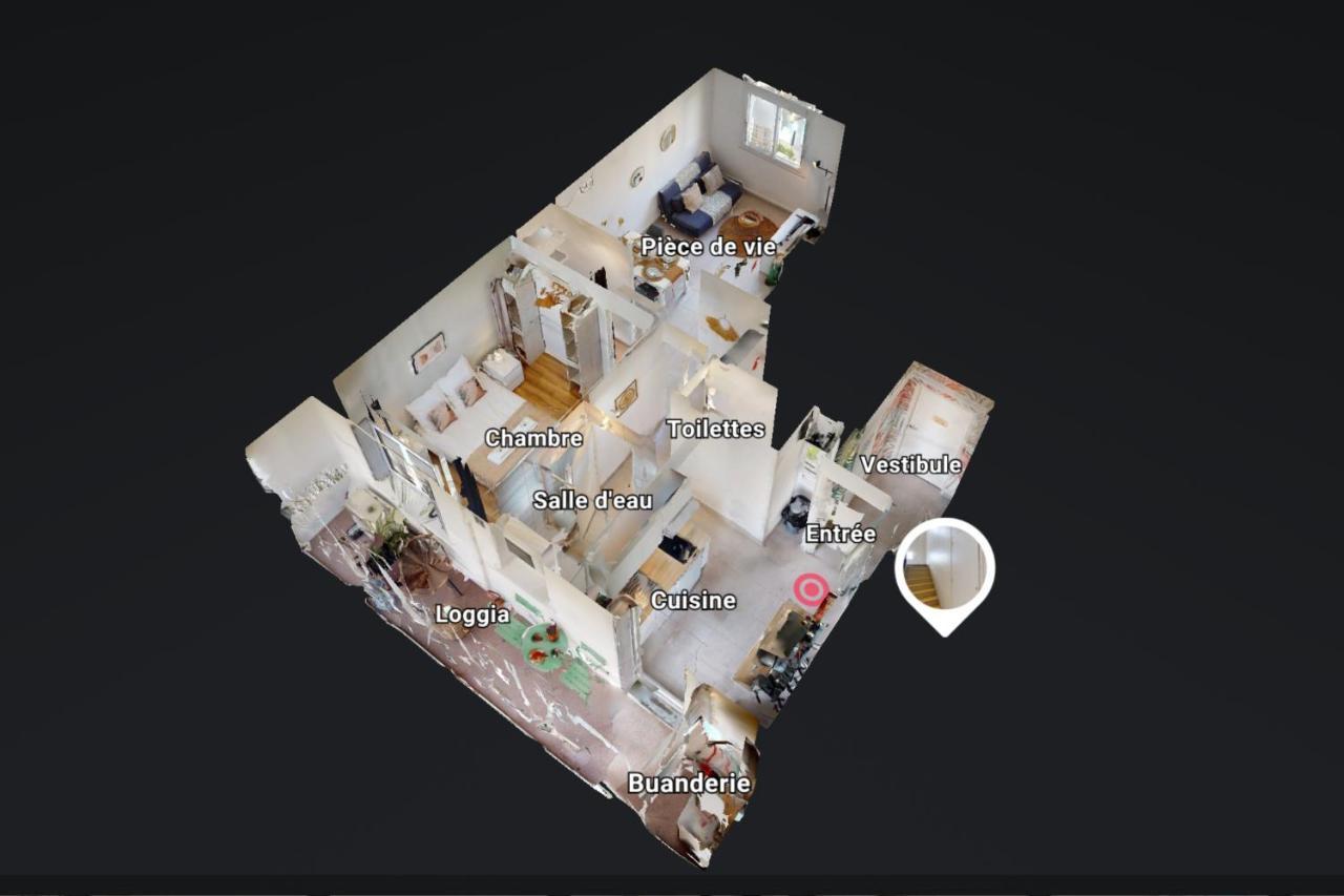 コロミエExpat Renting - Le Boheme Zen - Proche Airbusアパートメント エクステリア 写真